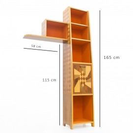 Meuble de rangement des années 1960 en bois