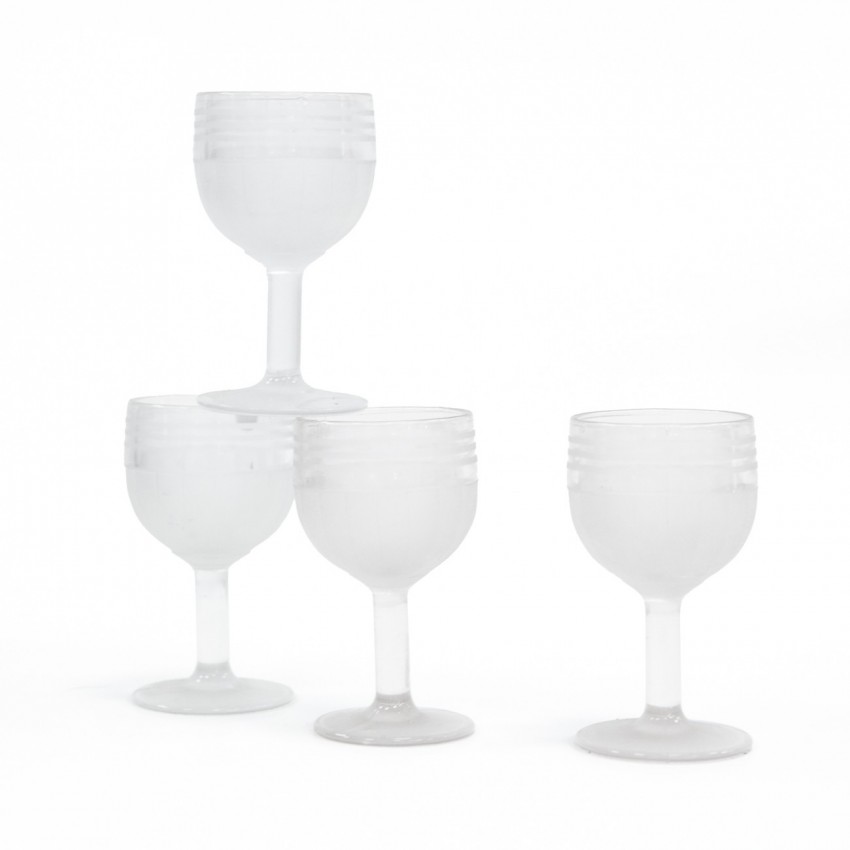 Verres à vin sablés