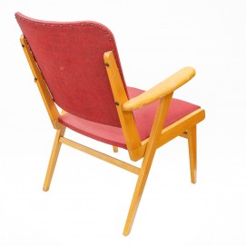 Fauteuil en bois des années 1950