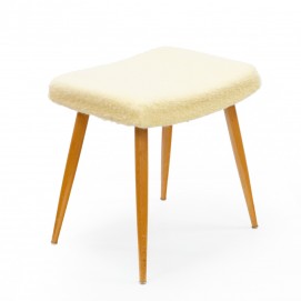 Tabouret moumoute rectangulaire fabriqués en Allemagne dans les années 1960