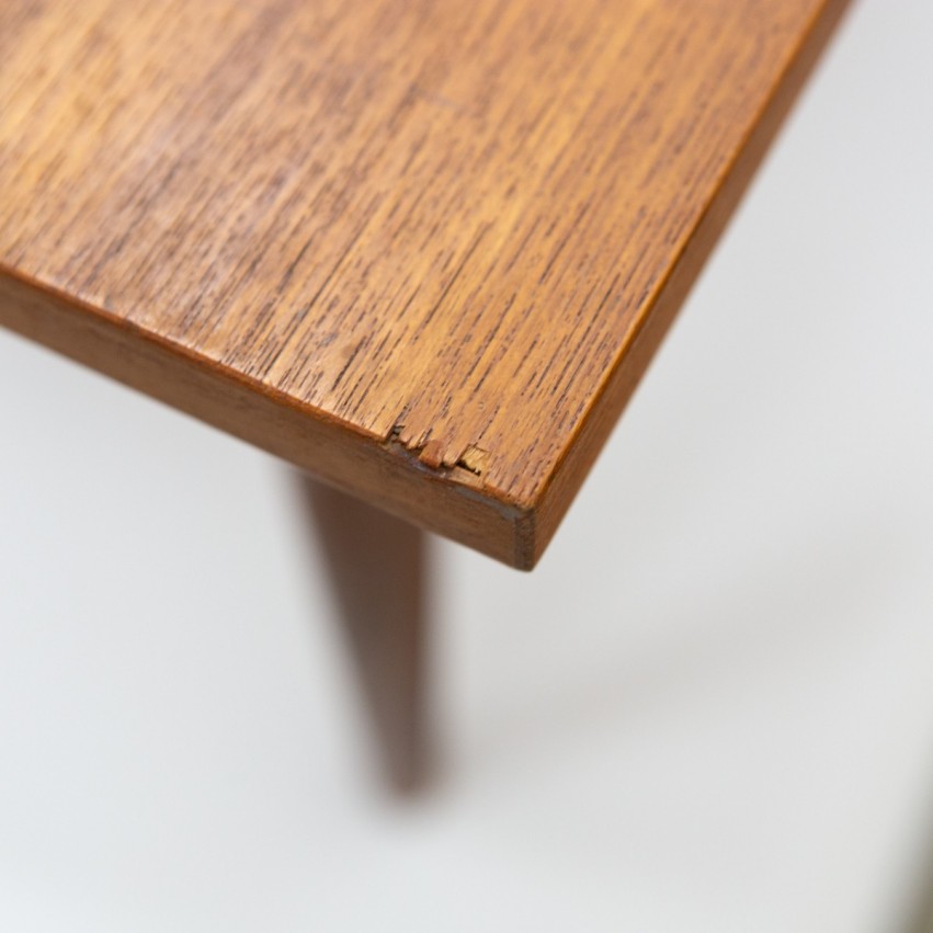 Table basse carrée en bois éditée par Ekornes dans les années 1960