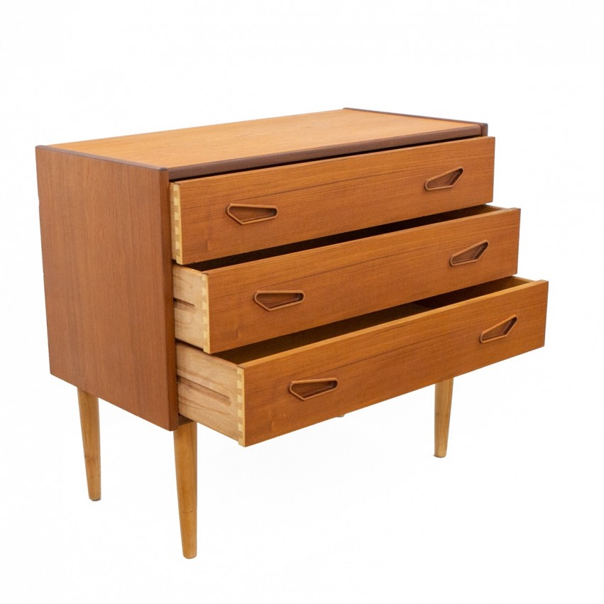 Commode scandinave en teck des années 1960