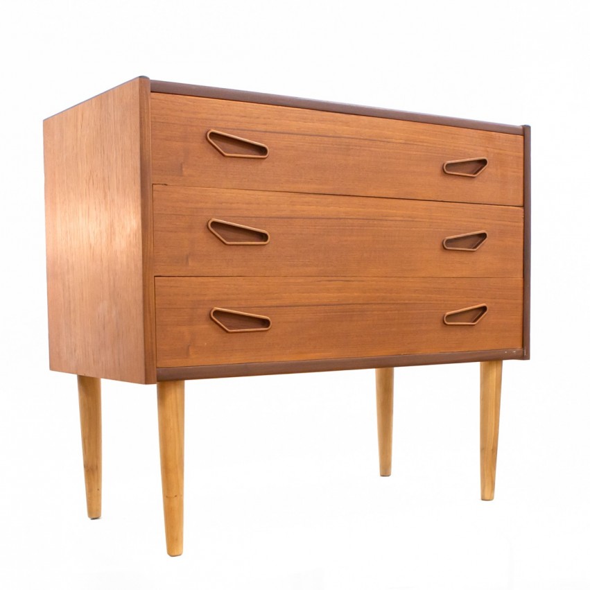 Commode scandinave en teck des années 1960