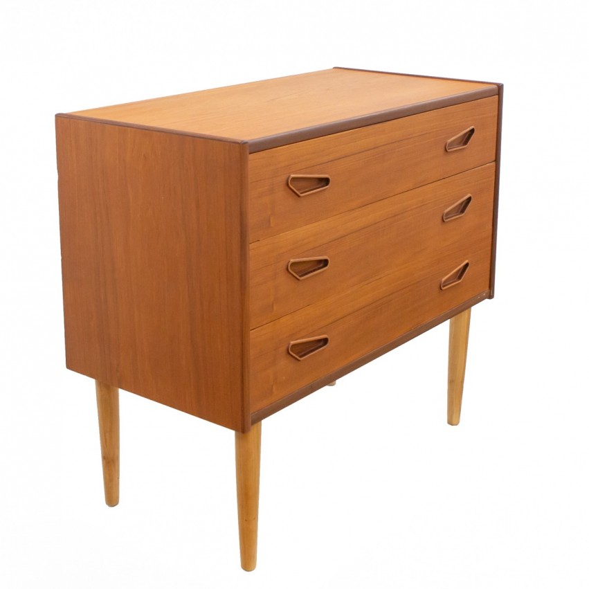 Commode scandinave en teck des années 1960