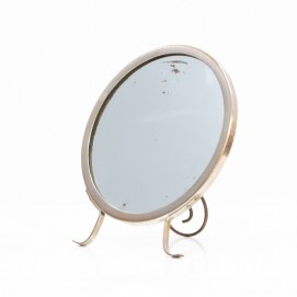 Miroir à poser rond des années 1950