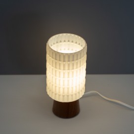 Lampe cylindrique en bois et verre Philips Thônes
