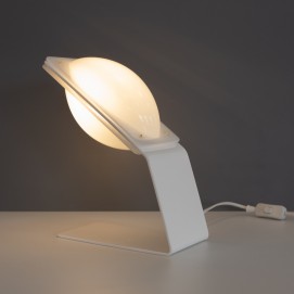 Lampe de bureau italienne en plexiglas