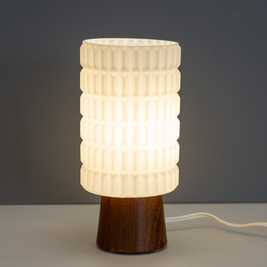 Lampe cylindrique en bois et verre Philips Thônes