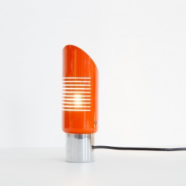 Lampe d'ambiance cylindrique en tôle ajourée - L. Cantini