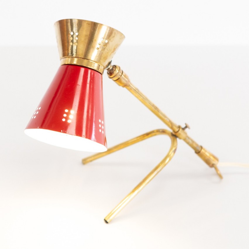 Lampe cocotte diabolo des années 1950