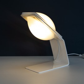 Lampe de bureau italienne en plexiglas