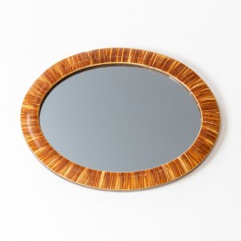 Miroir en bois des années 1950