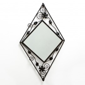 Miroir en fer forgé - Art nouveau