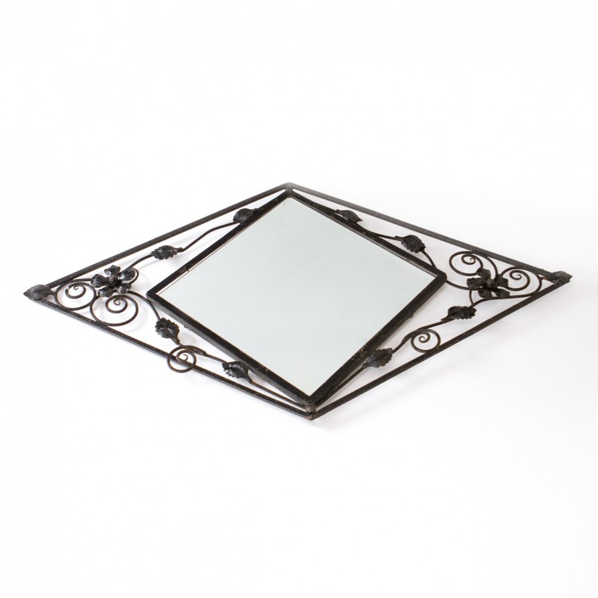 Miroir en fer forgé - Art nouveau