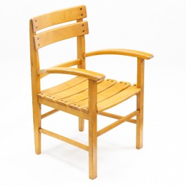 Fauteuil d'enfant en bois des années 1960