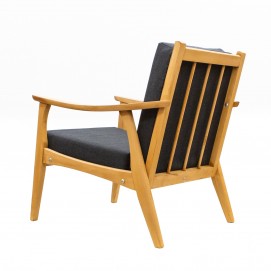 Paire de fauteuils de salon des années 1960 en bois