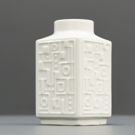 Vase moderniste en porcelaine de Wunsiedel Bavaria Germany