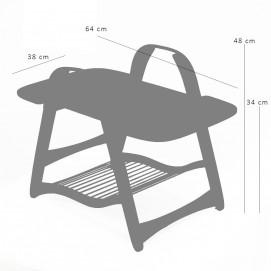 Table basse Scoubidou des années 1950