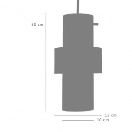 Suspensions cylindriques en plexiglas Lunel