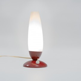 Lampe d'appoint des années 1950 à verrerie opale