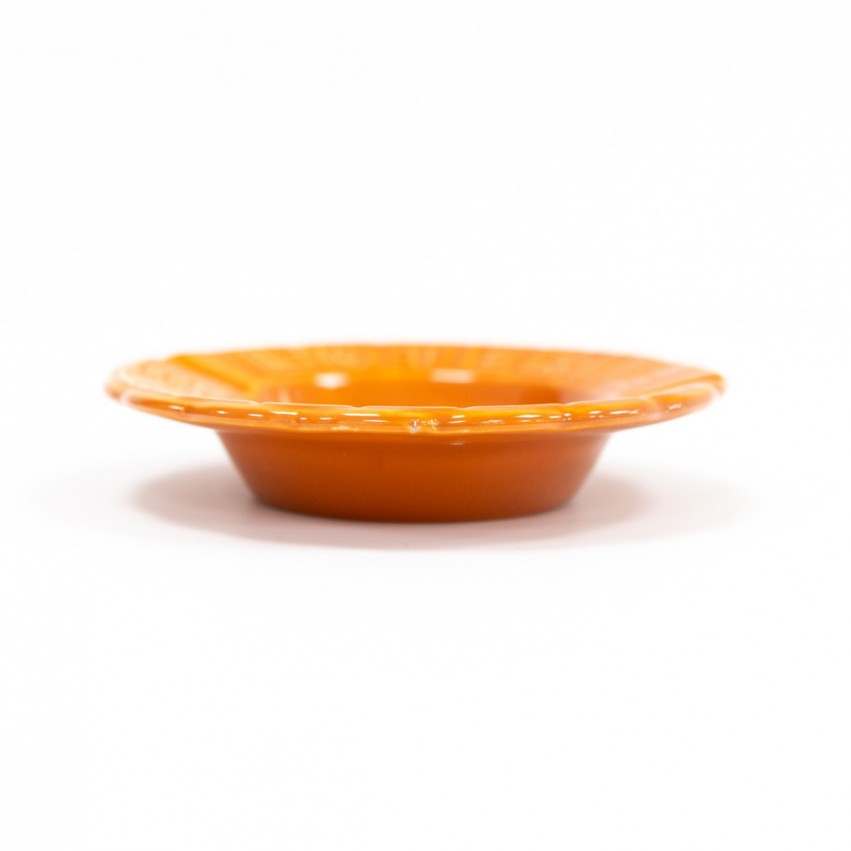 Cendrier orange de la Loterie nationale - Porcelaine de Gien