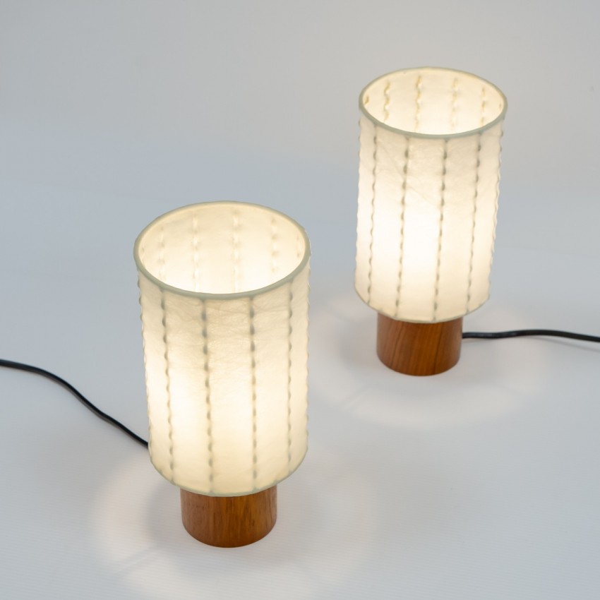 Lampes d'appoint cylindriques Cocoon de Goldkant