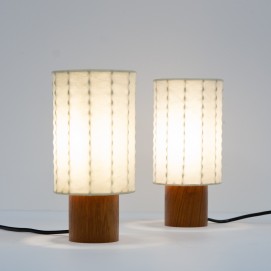 Lampes d'appoint cylindriques Cocoon de Goldkant