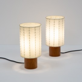 Lampes d'appoint cylindriques Cocoon de Goldkant