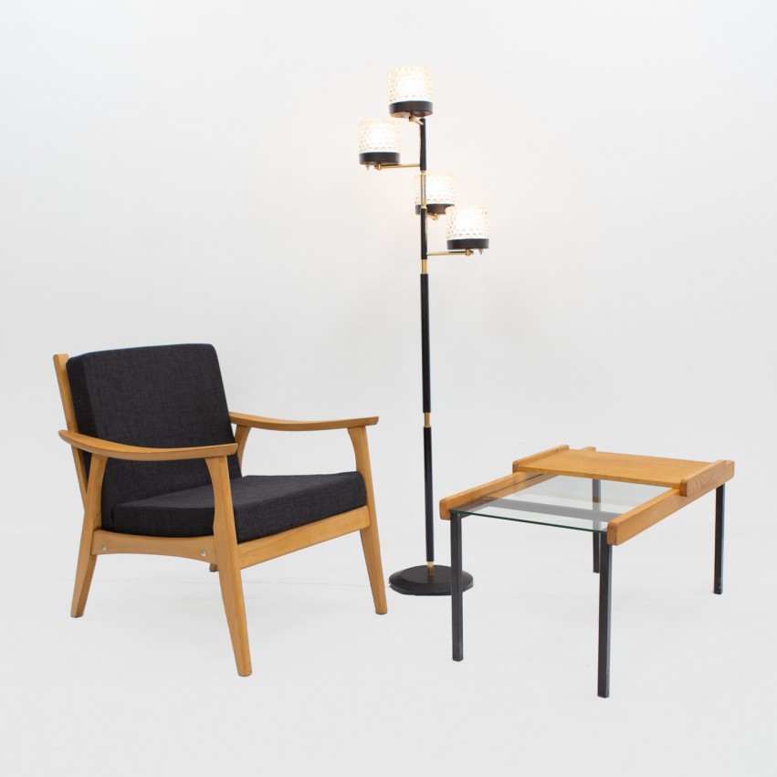 Minvielle TG-5 - Table basse de Michel Mortier, Pierre Guariche et Joseph-André Motte