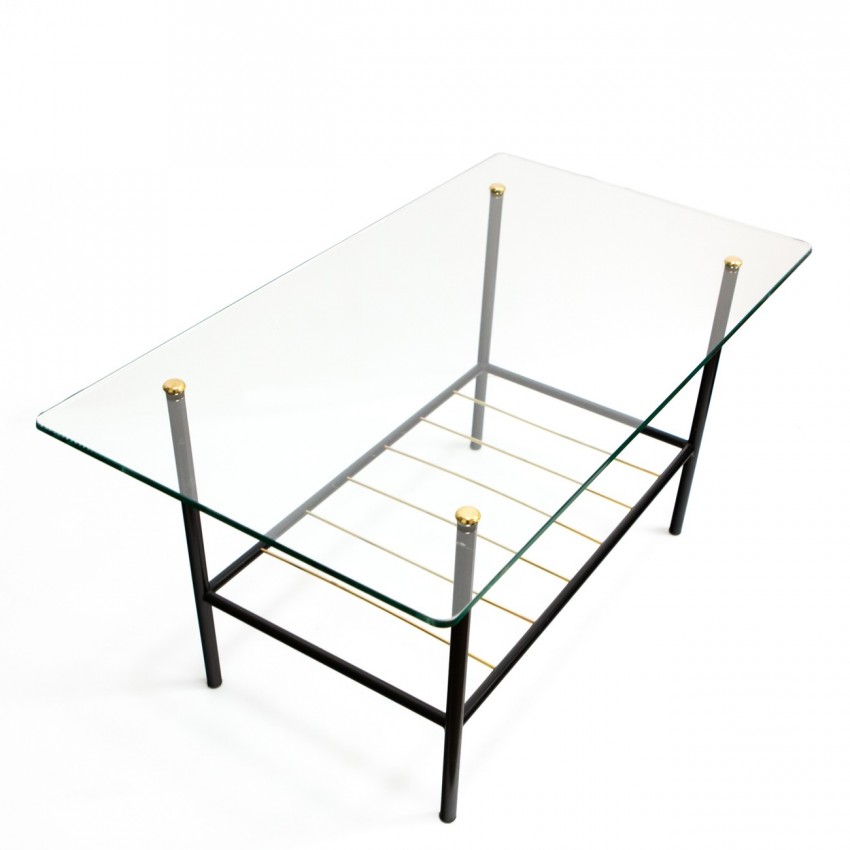 Table basse et porte-revue des années 1950