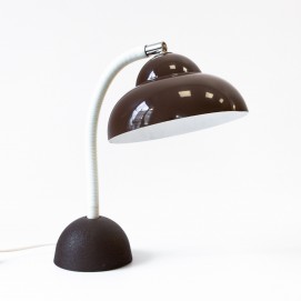 Lampe de chevet marron des années 1960