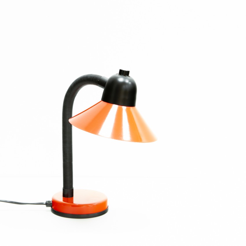 Lampe de bureau Aluminor rouge flexible en plastique