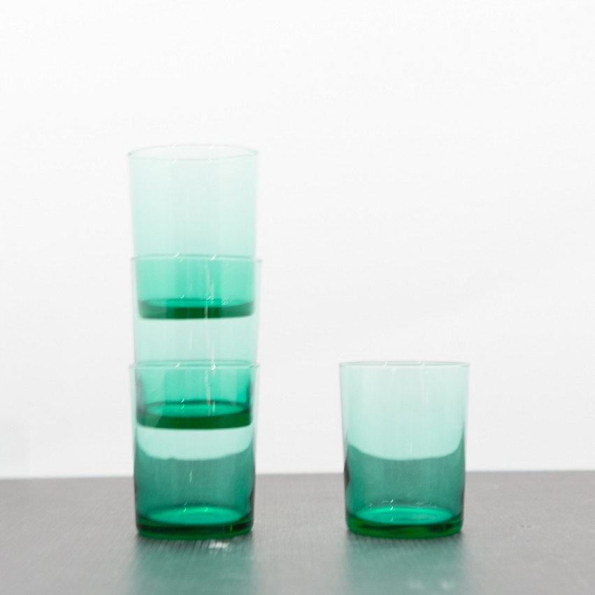 Verres Lesieur en verre vert !