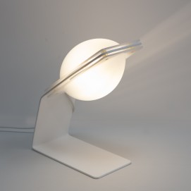 Lampe de bureau italienne en plexiglas