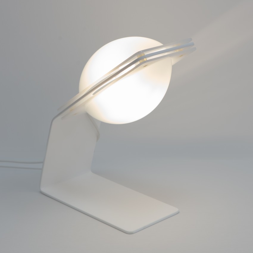 Lampe de bureau italienne en plexiglas