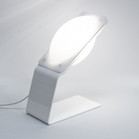 Lampe de bureau italienne en plexiglas