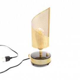 Lampe Téléambiance en tôle perforée des années 1950