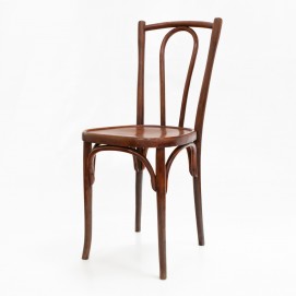 Paire de chaises bistrot en bois courbé - Belle époque
