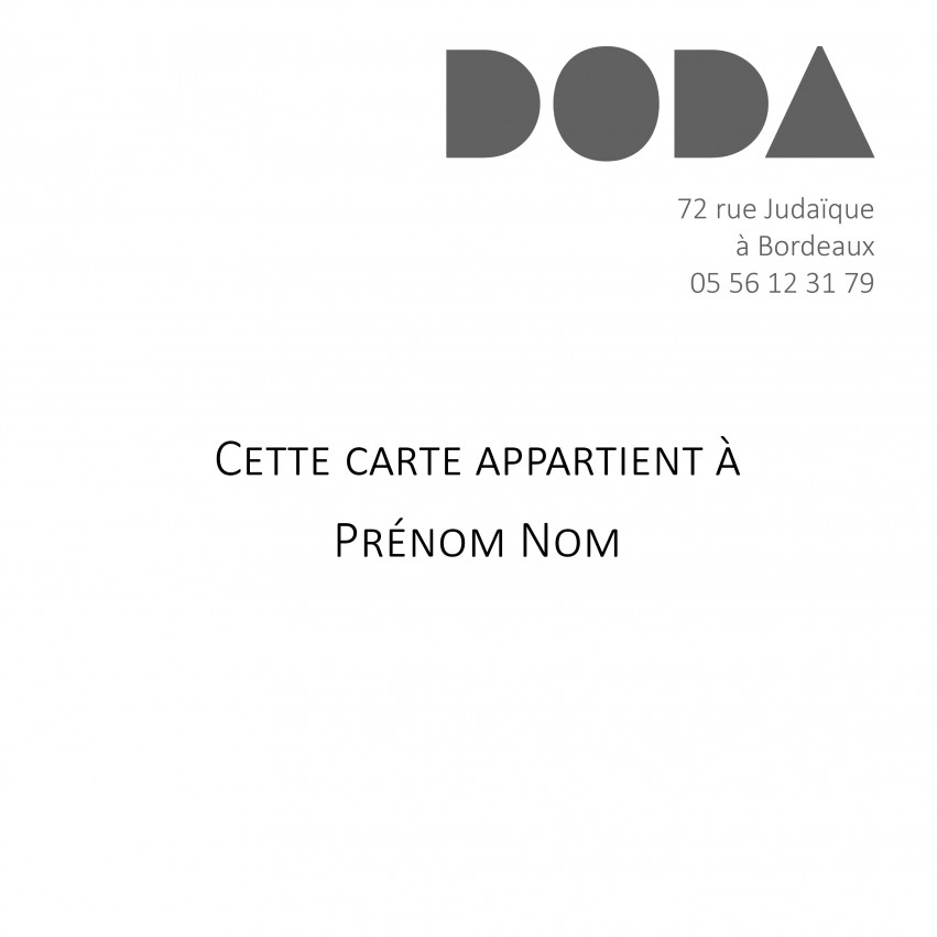 Carte cadeau 100 euros DODA