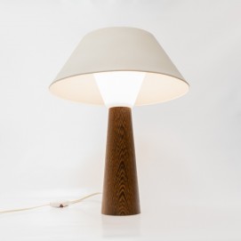 Lampe de bureau diabolo Philips en bois, verre et tôle