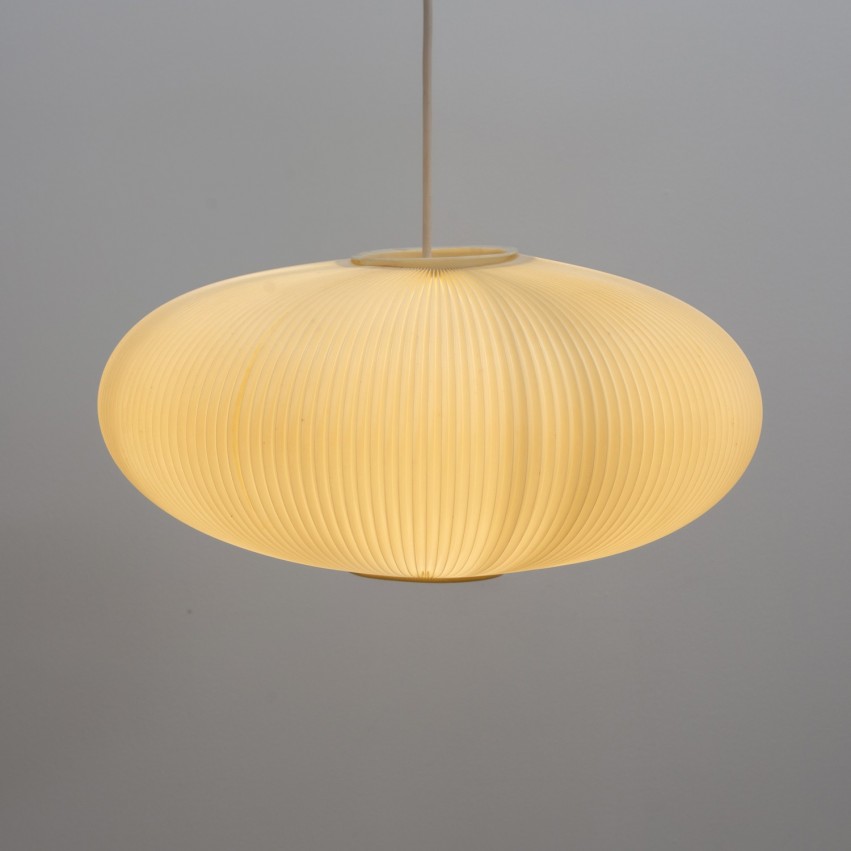 Suspension en plastique plissé des années 1950