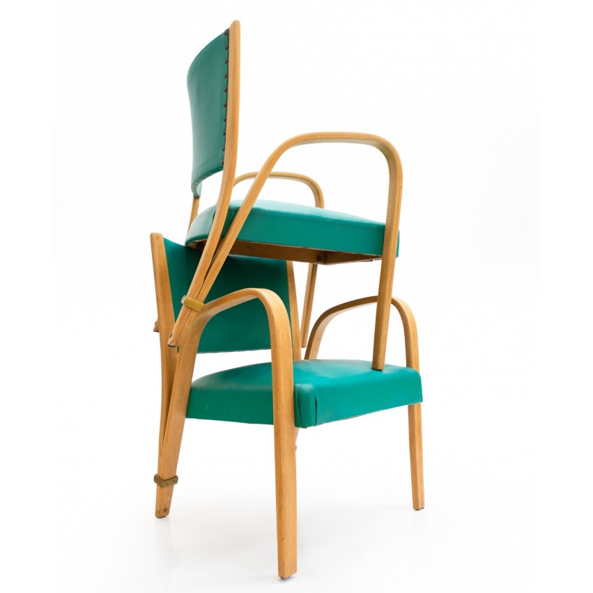 Fauteuils Bow-Wood no 1 édités par Hugues Steiner