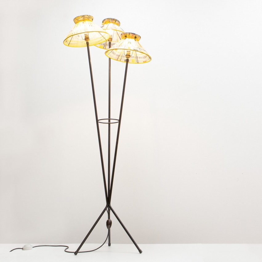 Lampadaire tripode des années 1950