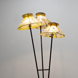 Lampadaire triple des années 50