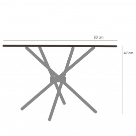 Table basse mikado des années 1970