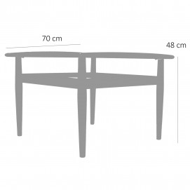 Table basse carrée en teck de Svend Aage Eriksen pour Glostrup