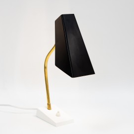 Lampe en tôle pliée des années 1950