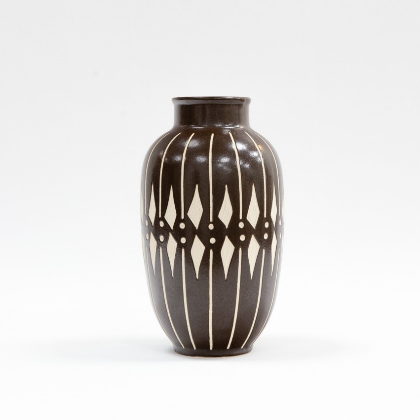 Vase noir et blanc Piesche & Reif