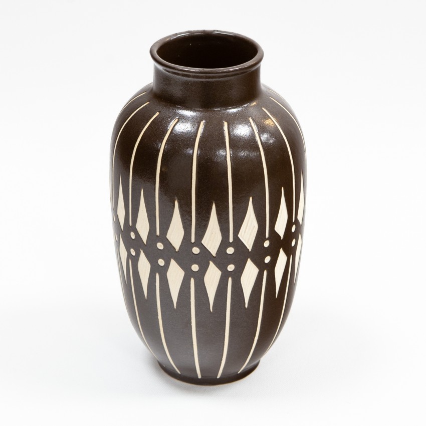 Vase noir et blanc Piesche & Reif