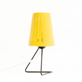 Lampe mobile en tôle ajourée des années 1950